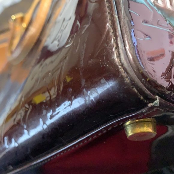 Louis Vuitton purple Brea MM Amarante Bordeaux Vernis - Picture 10 of 12